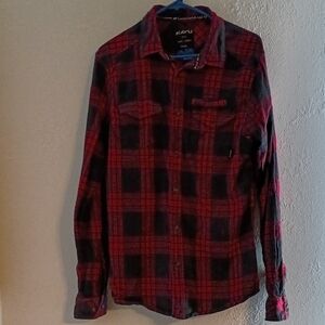 Kavu Red and Black Checkered Shirt